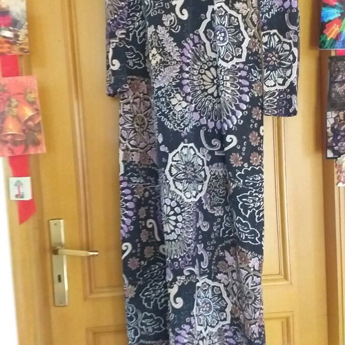 Long lamé evening dress No 46 like new