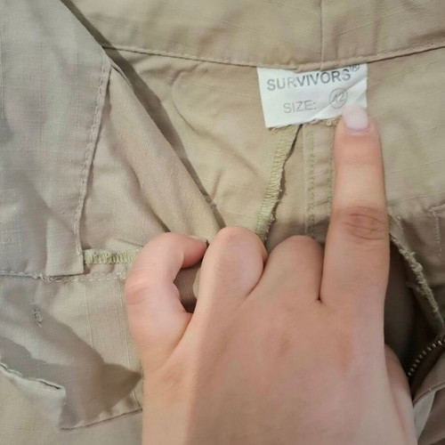Survivors Cargo Shorts beige 100% cotton like new, EU42