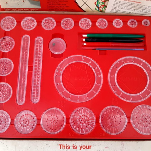 Kenner Spirograph used vintage toy set