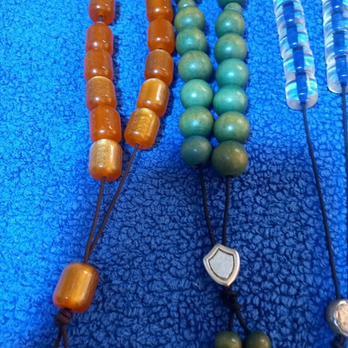 Worry beads used, set of 5