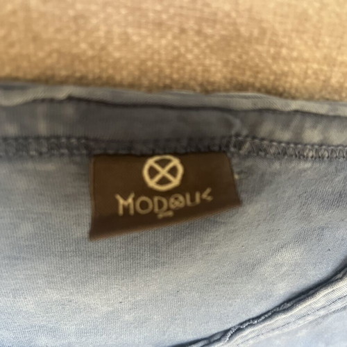 Modous short-sleeve T-shirt like new, 100% cotton, size M, blue