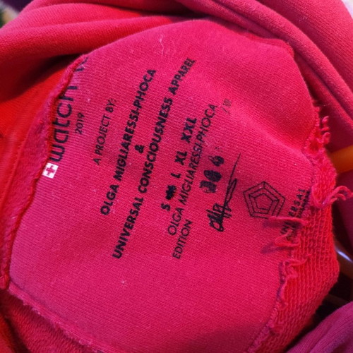 Watch it Limited Edition sweatshirt used, women's size M, red