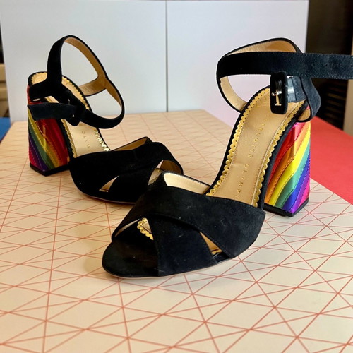 Πέδιλα Charlotte Olympia rainbow καινούργια, νούμερο 37