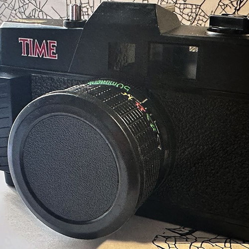 Time Film Camera used, vintage 1980s–1990s design