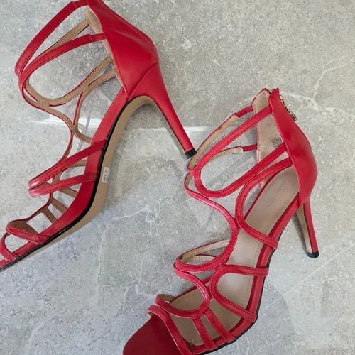 Migato red sandals like new, size 41, 10cm heel