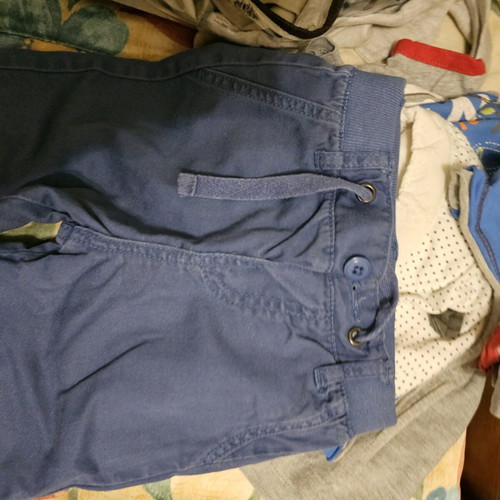 Children's blue fabric pants 12-18 months like new