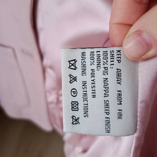 Pink Woman leather pink jacket like new
