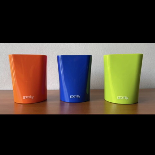 Goomby pencil holder set like new, 3 colors