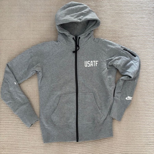 Nike special edition sports hoodie large, like new, gray and white