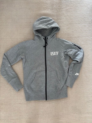 Nike special edition sports hoodie large, like new, gray and white