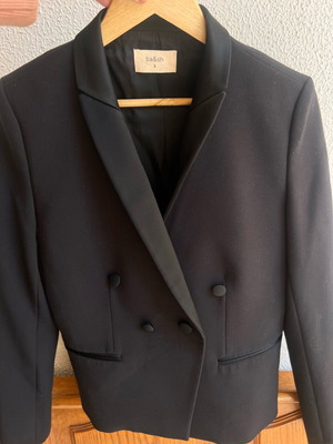 Bash jacket new black short double-breasted