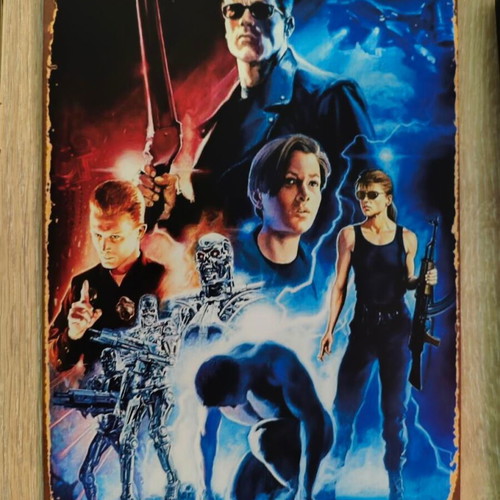 Metal decorative sign Terminator 2 Judgement Day like new