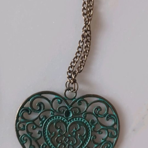Heart necklace used