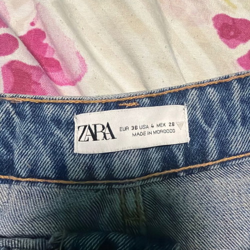 Zara women's denim shorts light blue size M EU 38 like new