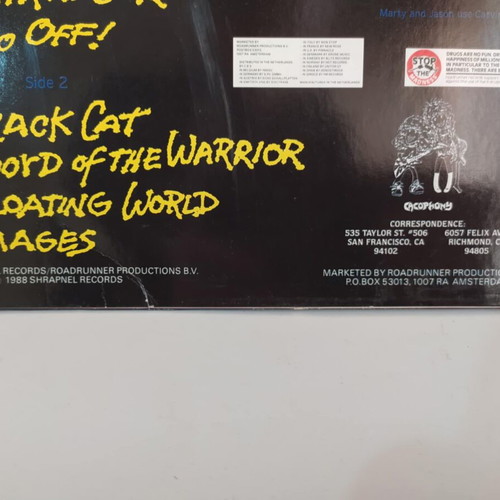 Cacophony Go Off! vinyl like new, metal