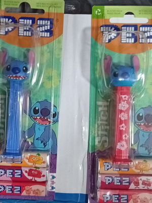 Pez Disney Stitch Candy Dispenser Set of 2 New