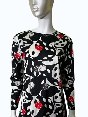 Escada by Margaretha Ley Dice Print Top like new, cotton, size 38