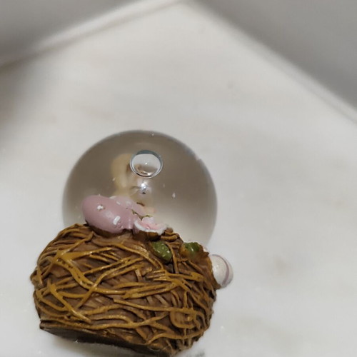 Easter Mini Snow Globe with Bunny like new