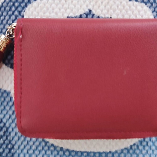 Red women's wallet Love of Nature new, PU leather, decorative tassel