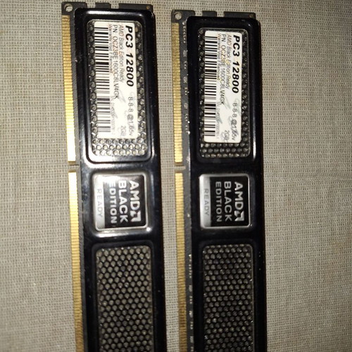 AMD Black Edition memory used, pack of 2