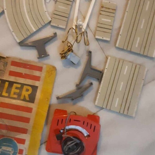 Faller AMS Pack Nr. 4001 1960 used slot car track with missing parts