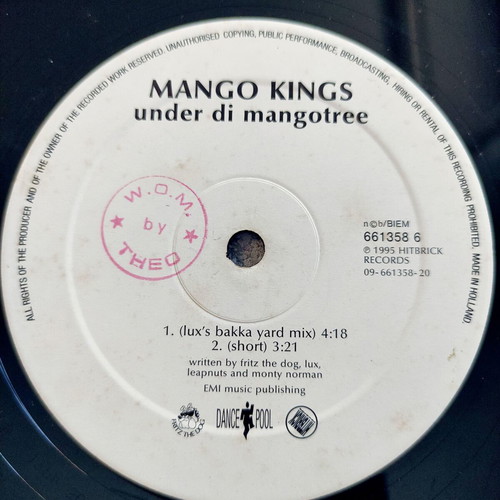 Mango Kings Under Di Mangotree 12'' Vinyl Maxi Single used, reggae