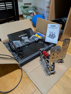 Simsonn Plus X pedals and board like new, racing simulator