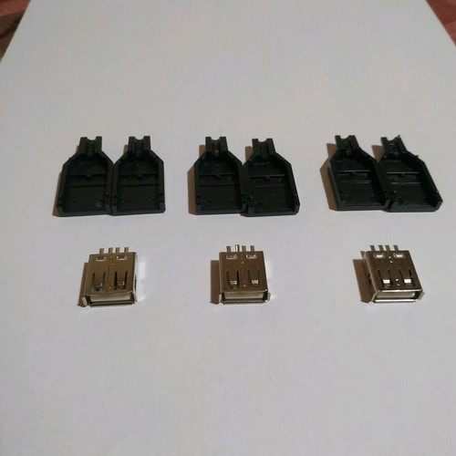 USB plug set of 3 new for cable repair