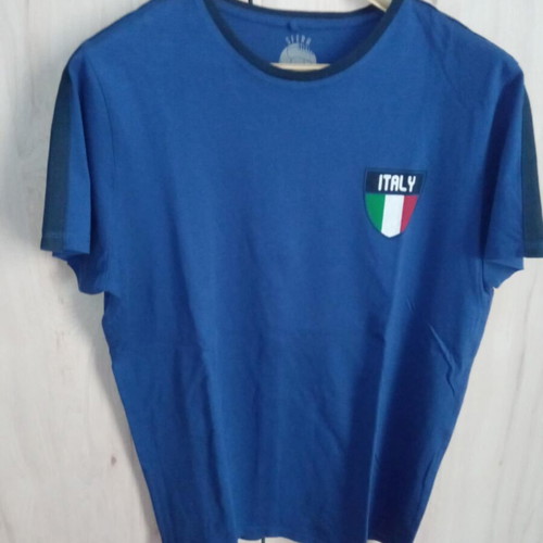 Men's vintage style short-sleeve T-shirt Sfera Eurocup Italy blue size L