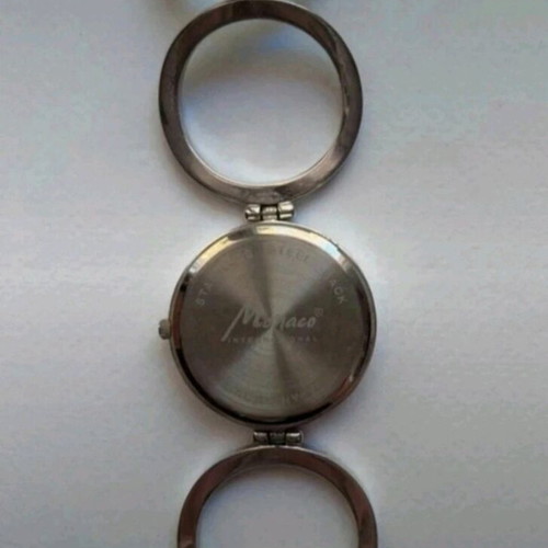 Monaco International Quartz watch used, women's, silver