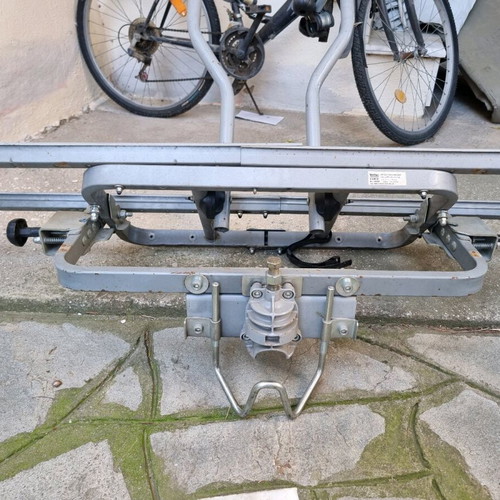 Unitec bike rack for 2 bikes, foldable towbar mount