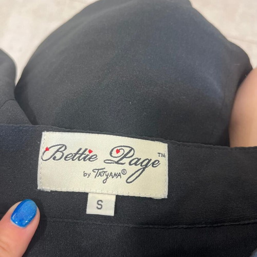 Vintage Bettie Page Black Pencil Skirt Size Small Used