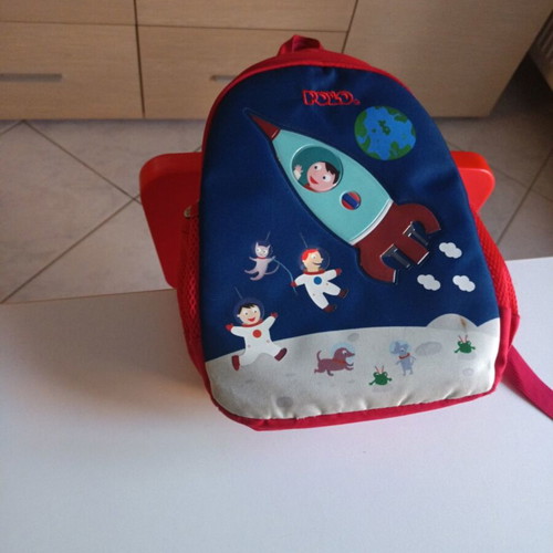 Polo children's backpack used with astronaut space design