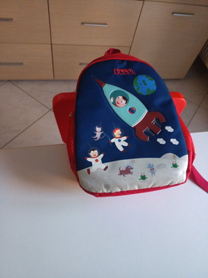 Polo children's backpack used with astronaut space design