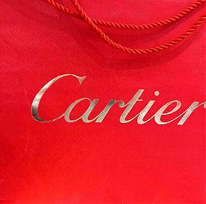 Cartier αυθεντικη χάρτινη τσάντα 32 x 27 cm.. Είναι σε άριστη κατάσταση.