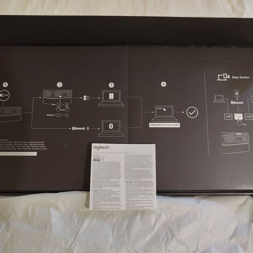 Logitech Ergo K860 Ergonomic Wireless Keyboard like new with Bluetooth and USB