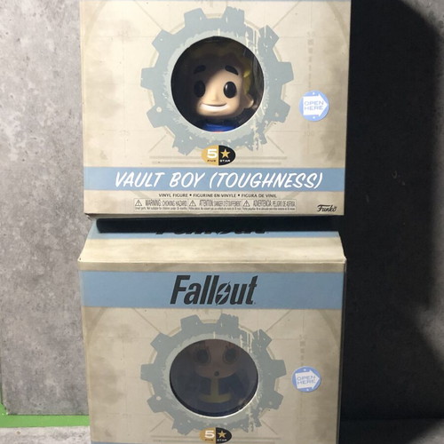 Funko Fallout Vault Boy Toughness and Pyromaniac figures, new