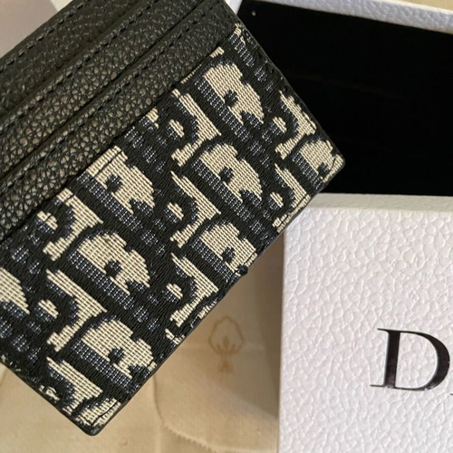Dior card holder used with bag and box
