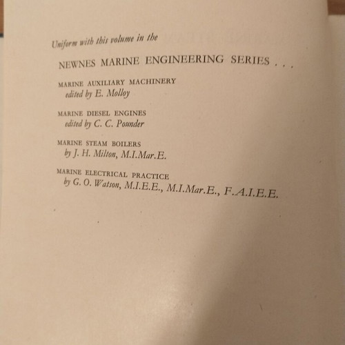Marine Steam Engines and Turbines Technical Book like new, English