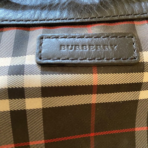 Burberry backpack used, polyester with leather accents