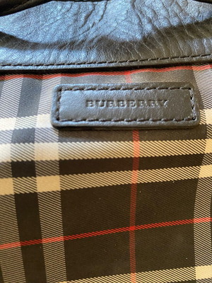 Burberry раница употребявана, полиестер с кожени детайли
