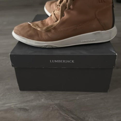 Lumberjack men's leather boots like new, size 41, beige orange