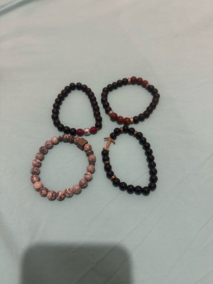 Elastic Bracelets with Rubber, Like New