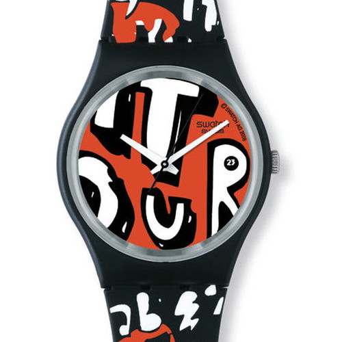 Swatch limited edition waterproof Swiss watch like new, colorful unisex