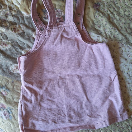 Baby dress pink denim H&M like new for 3-6 months