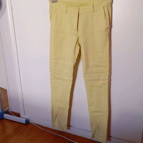 Skinny pants like new, yellow, size XL