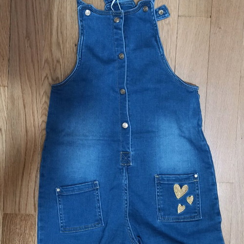 Orchestra denim kids' salopette new, blue, size 140 cm