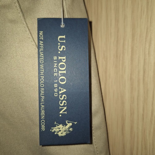 U.S. Polo Assn. Boys' Chino Bermuda Shorts New Beige Size 14
