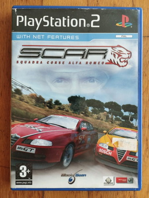 PS2 S.C.A.R. Squadra Corse Alpha Romeo used, complete