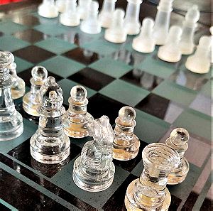ΠΡΟΣΦΟΡΑ!!! Vintage Επιτραπέζια γυάλινα παιχνίδια: Σκάκι, Ντάμα, Τρίλιζα, Τάβλι
